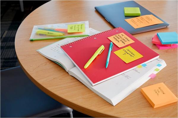 1 Lot de 5 Notes Super Sticky Collection Boost, 76 x 76 mm, 90 feuilles