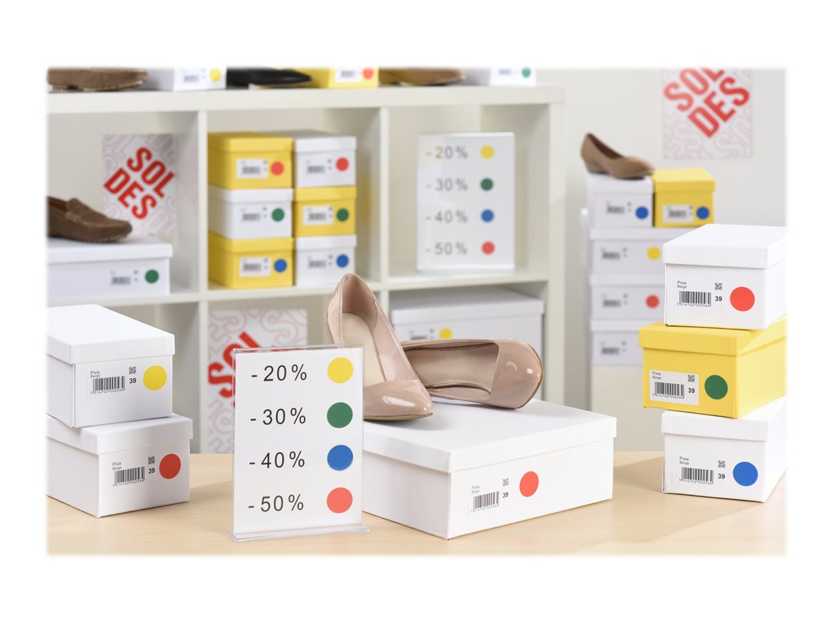 1 Sachet de 560 pastilles couleur blanche autocollantes diam 8 mm