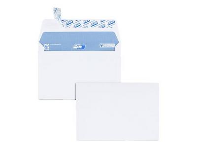 1 Boite de 200 Enveloppes blanches C6 100g bande de protection