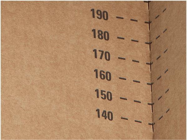 1 Lot de 10 Cartons à hauteurs variables L22,9x l16,4xH5 à 11,5 cm ...