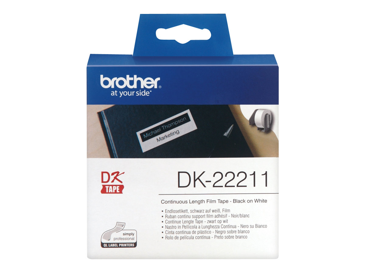 1 Rouleau d'étiquettes QL BROTHER 29 mm x 15 m DK22211