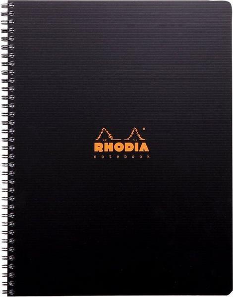 1 Cahier polypropylène 160 pages A4+ 5x5.Noir