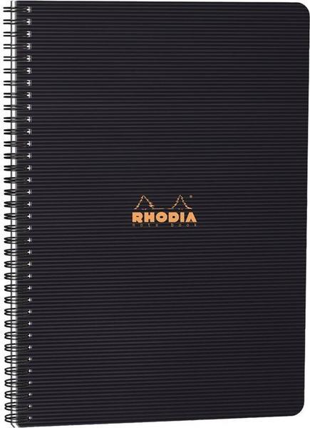 1 Cahier polypropylène 160 pages A4+ 5x5.Noir