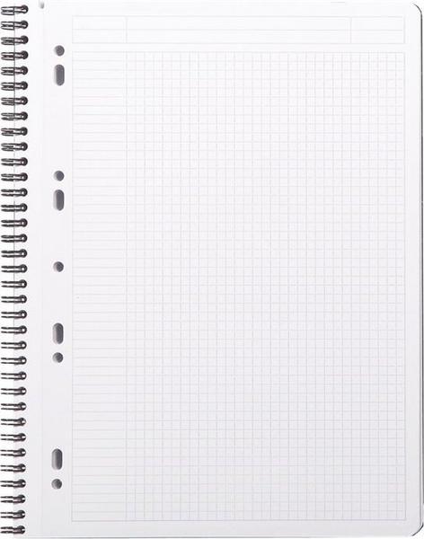 1 Cahier polypropylène 160 pages A4+ 5x5.Noir