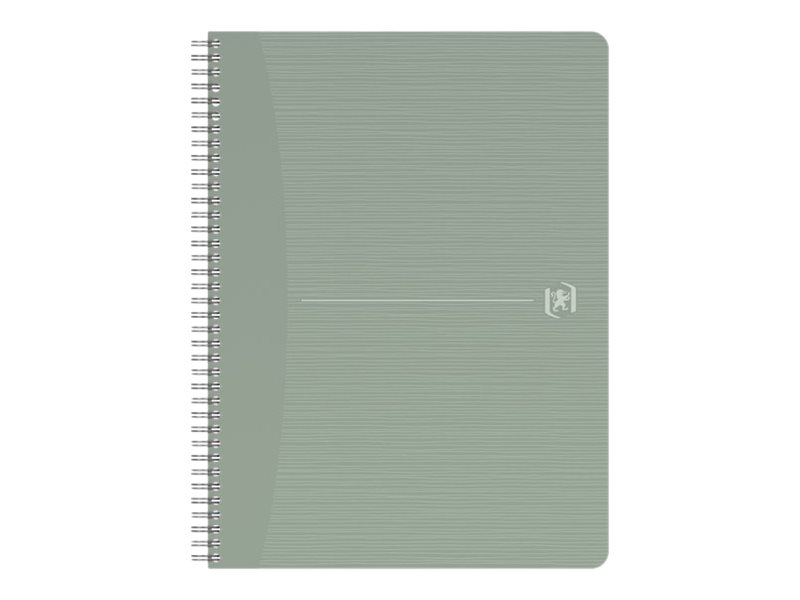 1 Cahier recyclé à spirales 180 pages 90gr A4 5x5.