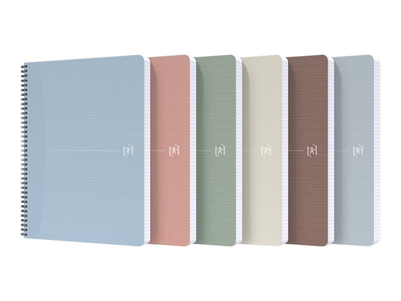 1 Cahier recyclé à spirales 180 pages 90gr A4 5x5.