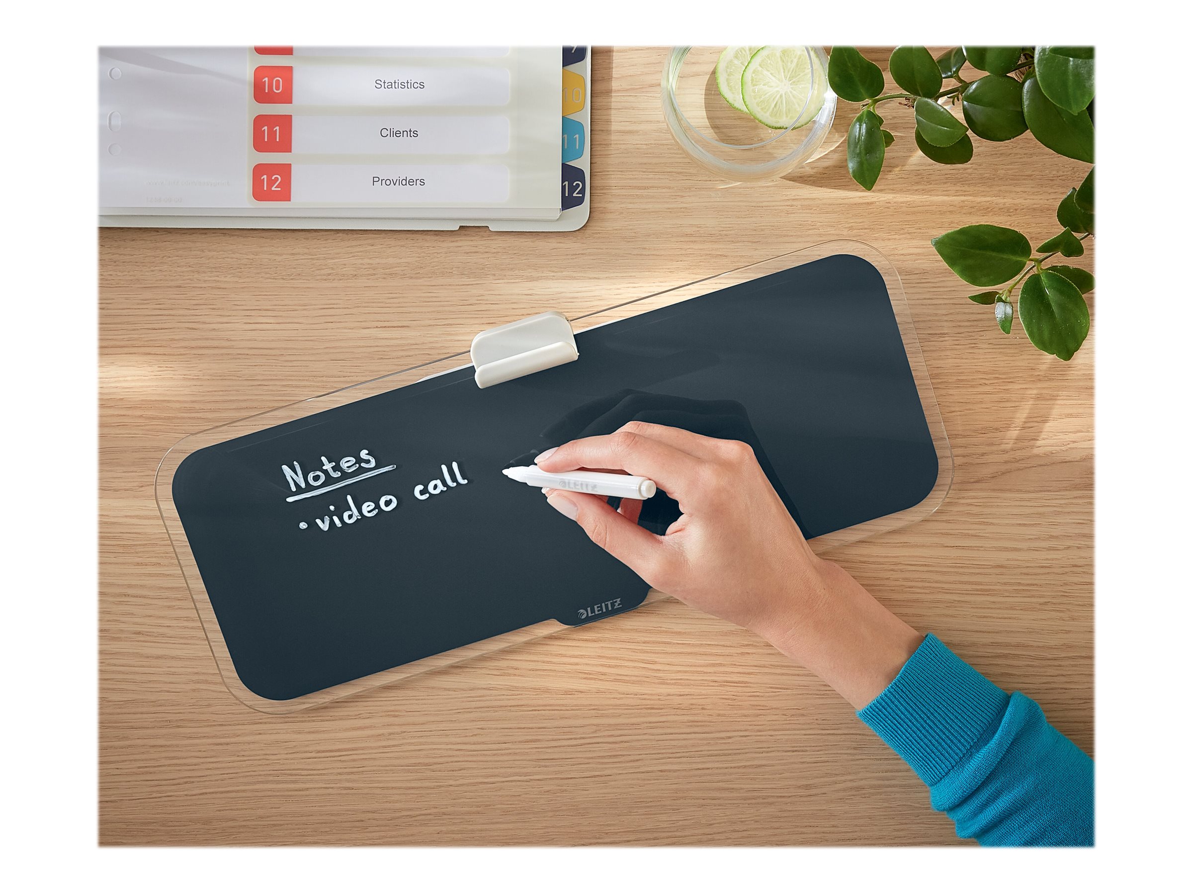 1 Organiseur bloc-notes Cosy gris