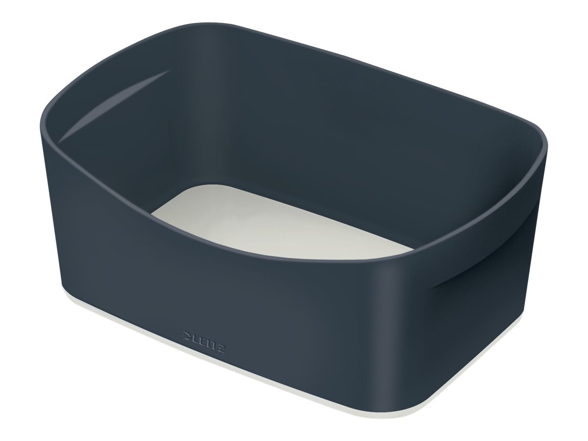 1 La boîte de rangement Cosy gris blanc sans couvercle