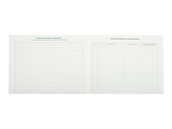 1 Registre de sécurité pour les ERP - 24x32 cm - 32 pages
