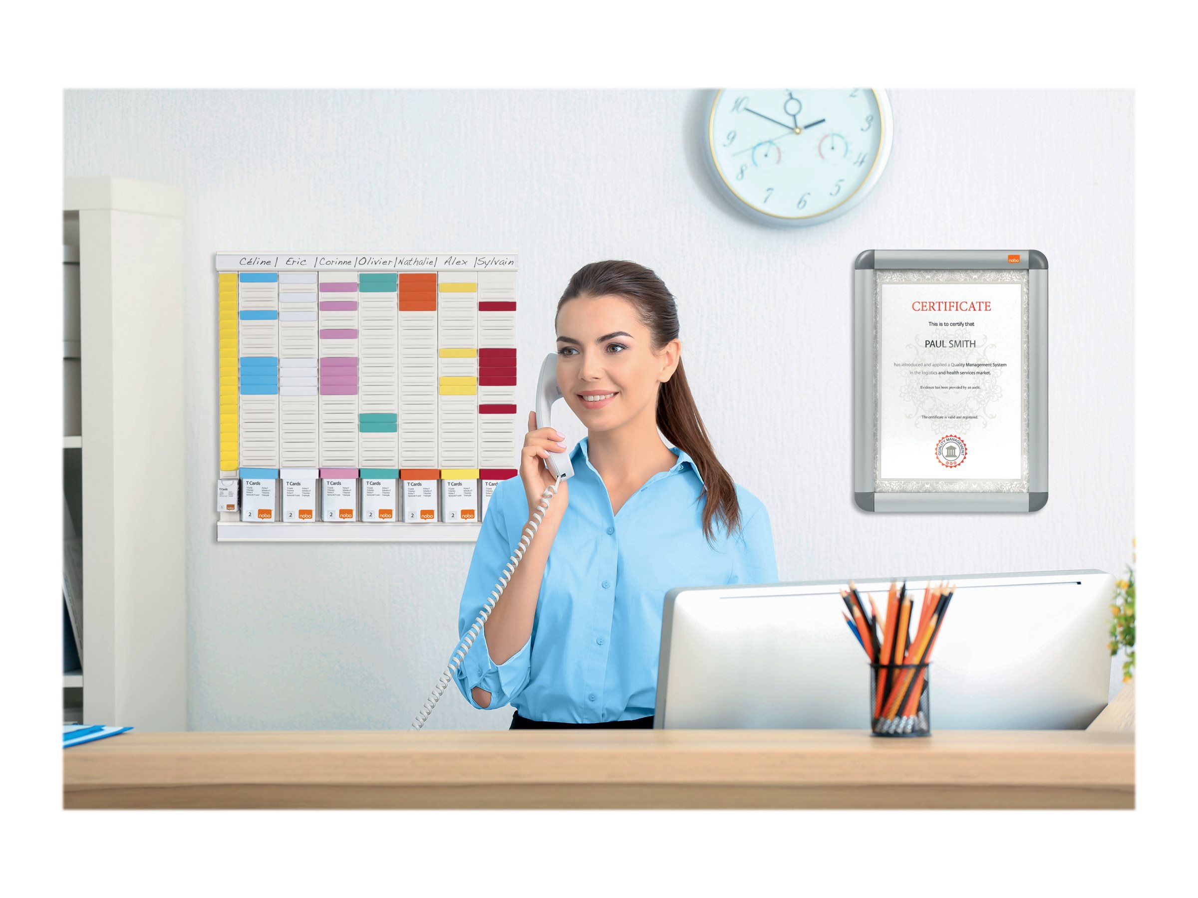 1 Kit planning annuel 8 colonnes hebdomadaires - Blanc