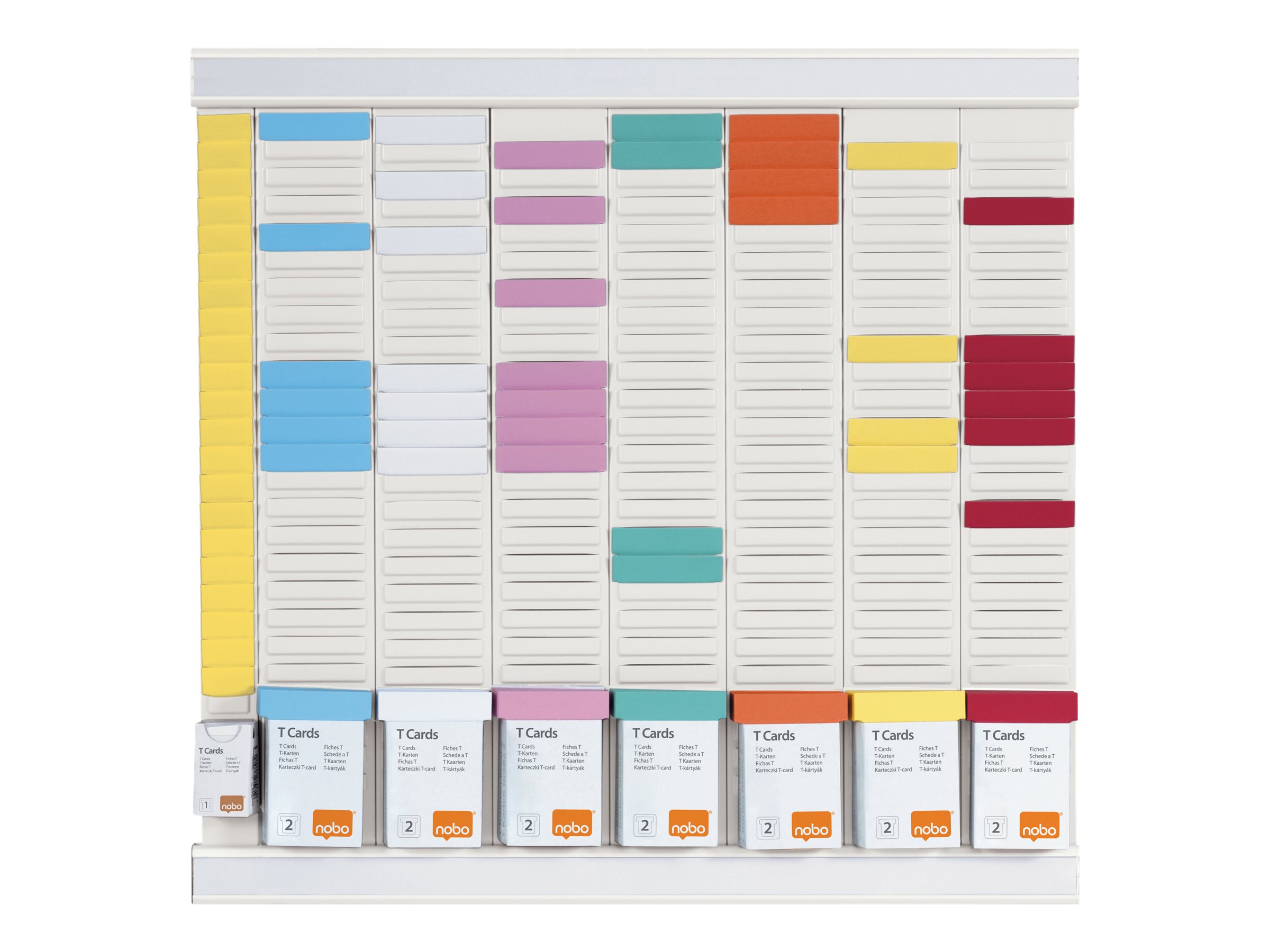 1 Kit planning annuel 8 colonnes hebdomadaires - Blanc