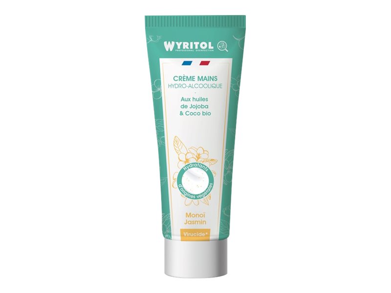 1 crème mains hydroalcoolique Monoï Jasmin 75 ML