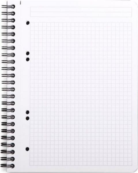 1 Cahier Rhodia polypropylène recyclé 160 pages A5+ 5x5. Noir