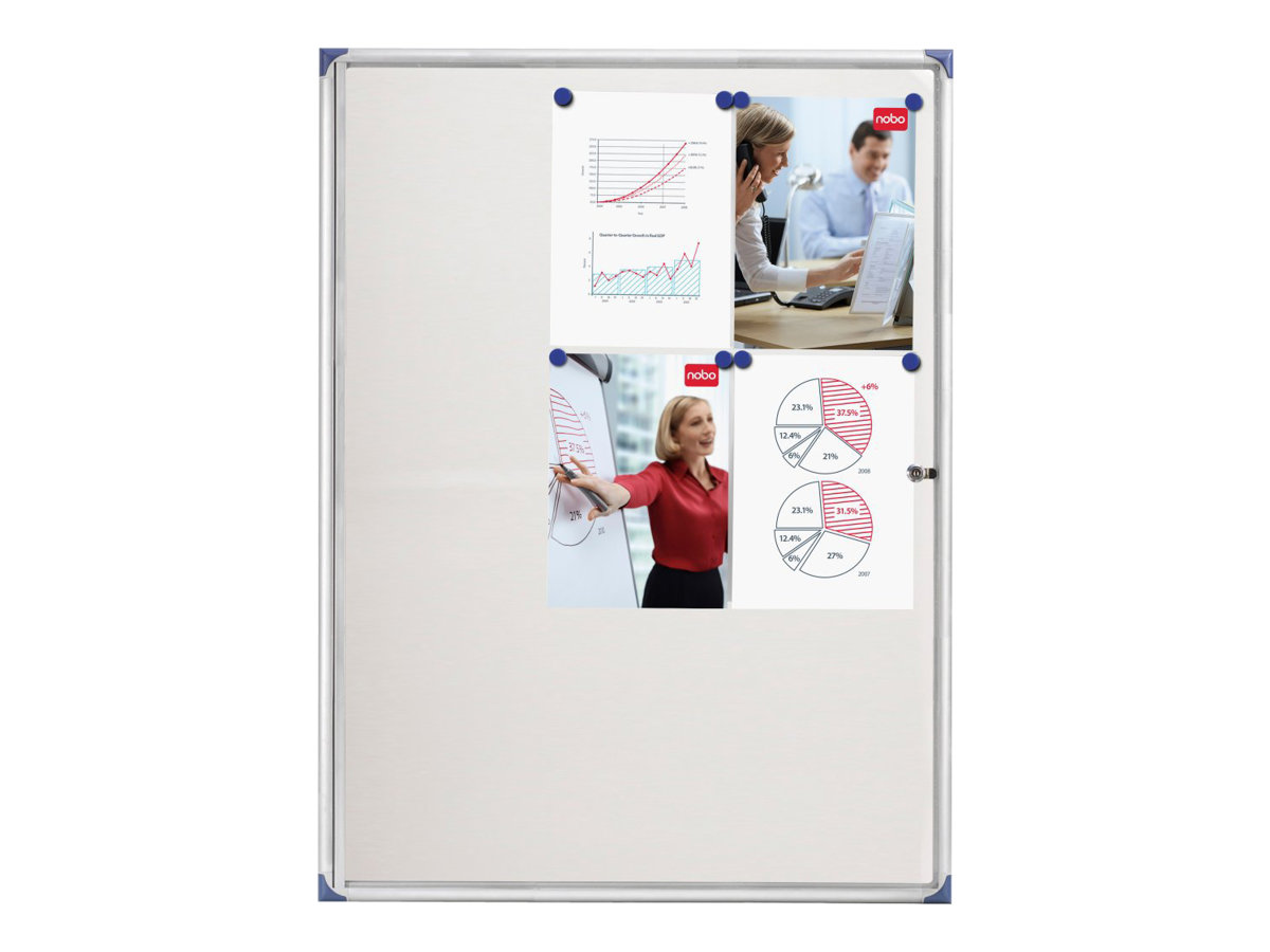 1 Vitrine d'intérieur extra-plate à fondmagnétique 9A4 NOBO