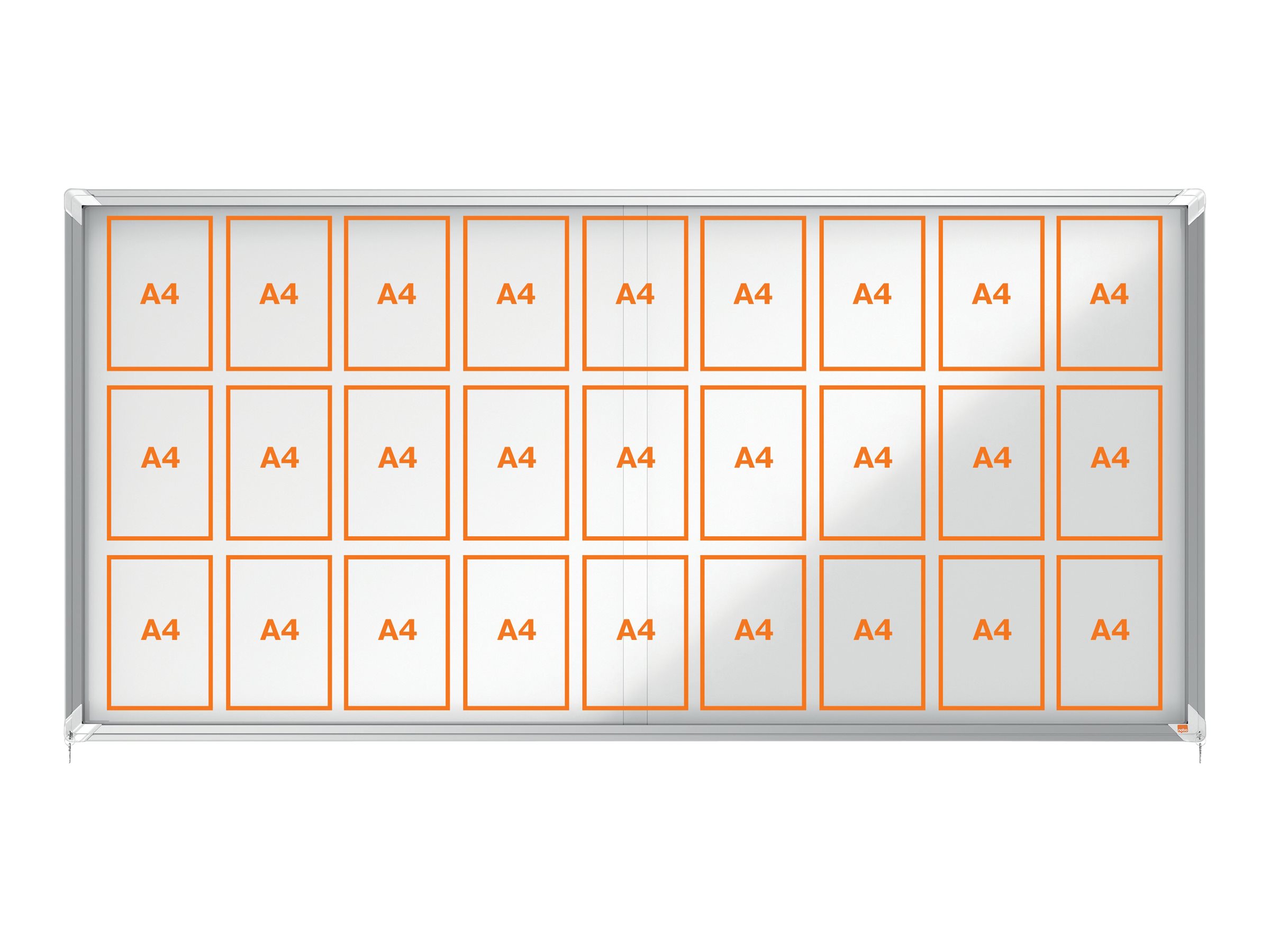 1 Vitrine d'intérieur avec  porte coulissante Premium Plus 27A4  NOBO