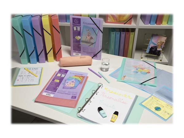 1 Protège-documents personnalisables Kreacover Pastel-20 poches - Assort