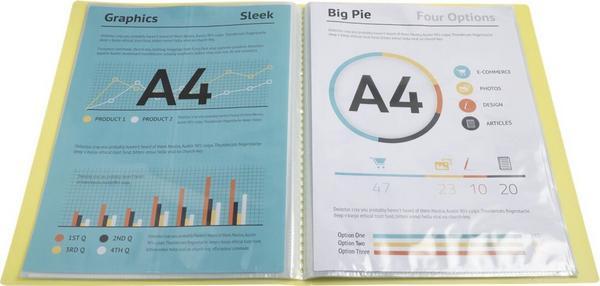 1 Protège-documents personnalisables Kreacover Pastel-40 poches - Assort