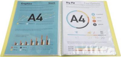 1 Protège-documents personnalisables Kreacover Pastel-40 poches - Assort