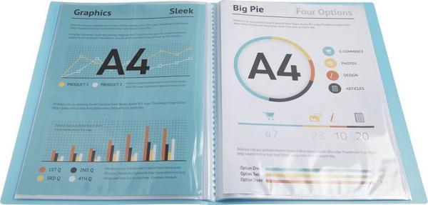 1 Protège-documents personnalisables Kreacover Pastel-40 poches - Assort