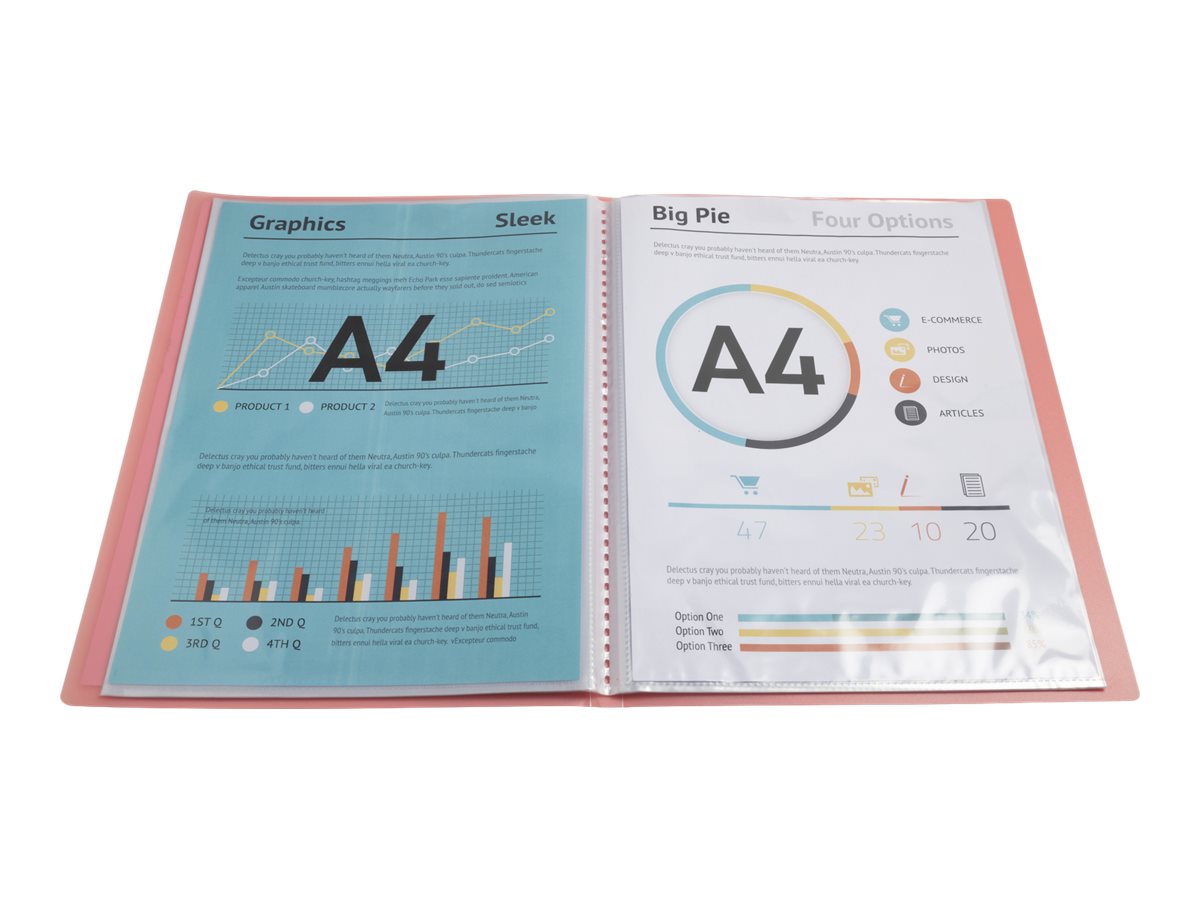 1 Protège-documents personnalisables Kreacover Pastel-50 poches - Assort