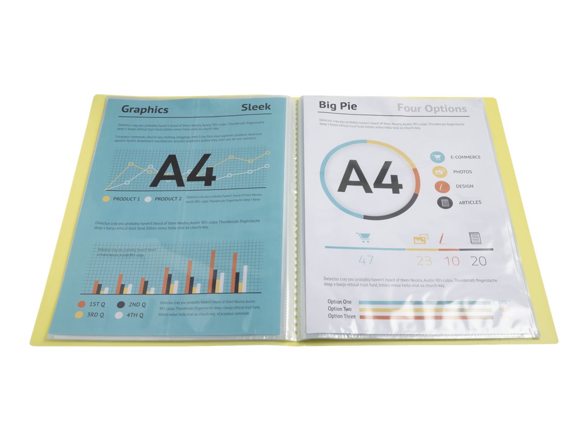 1 Protège-documents personnalisables Kreacover Pastel-50 poches - Assort