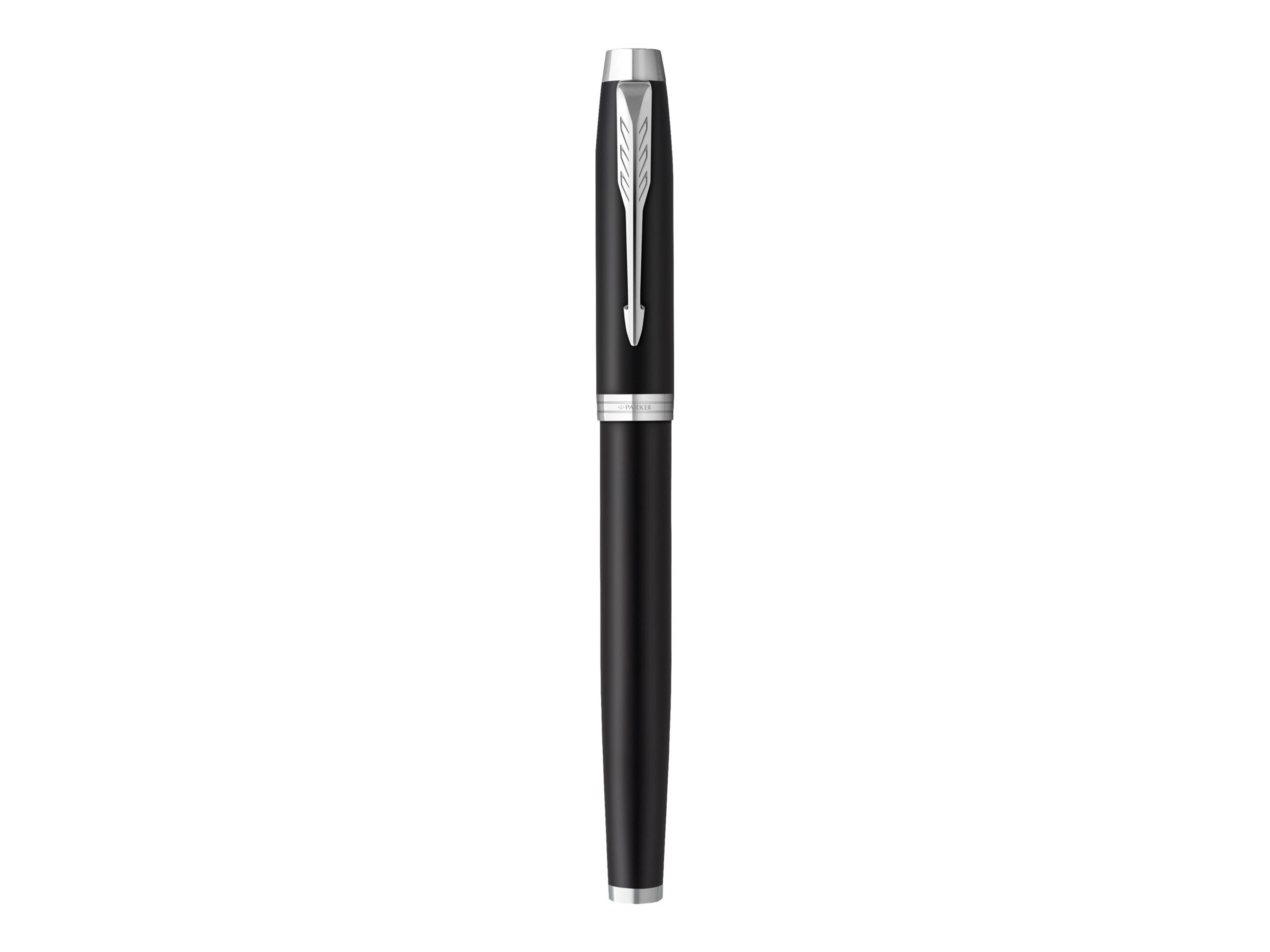 1 Stylo plume Parker IM noir mat avec finitions chrome, plume moyenne