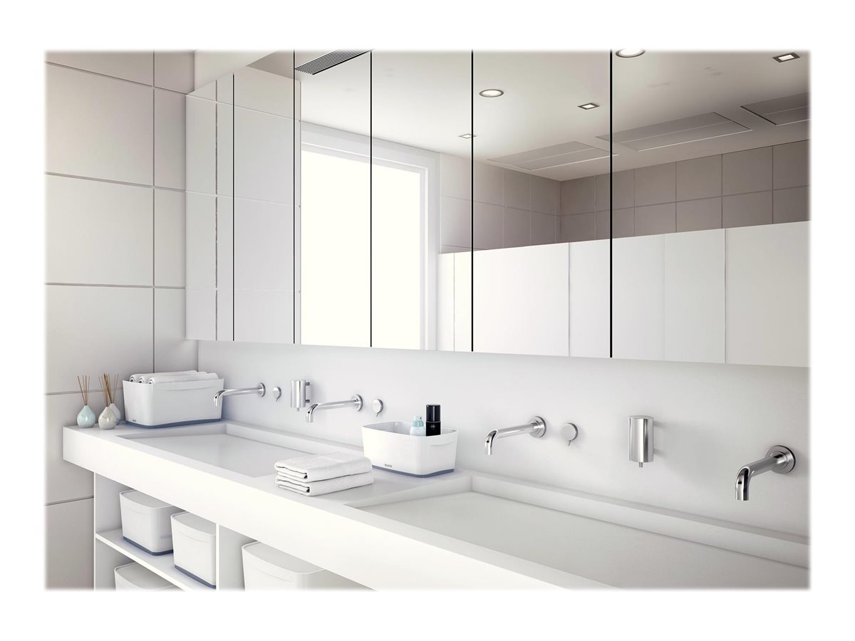 1 Boîte de rangement mybox petit blanc/gris