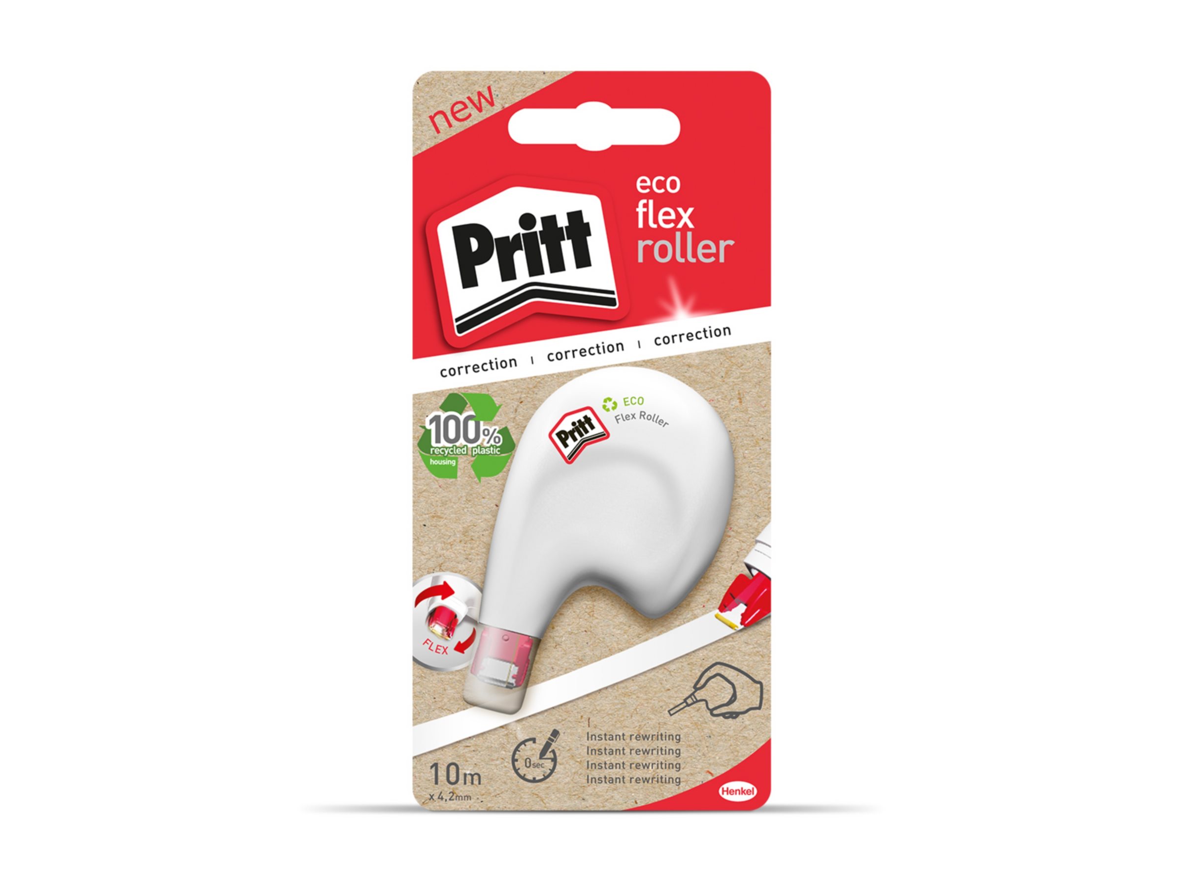 1 Correcteur PRITT ECOFLEX dévidoir de 10 m-largueur de bande 4,2mm