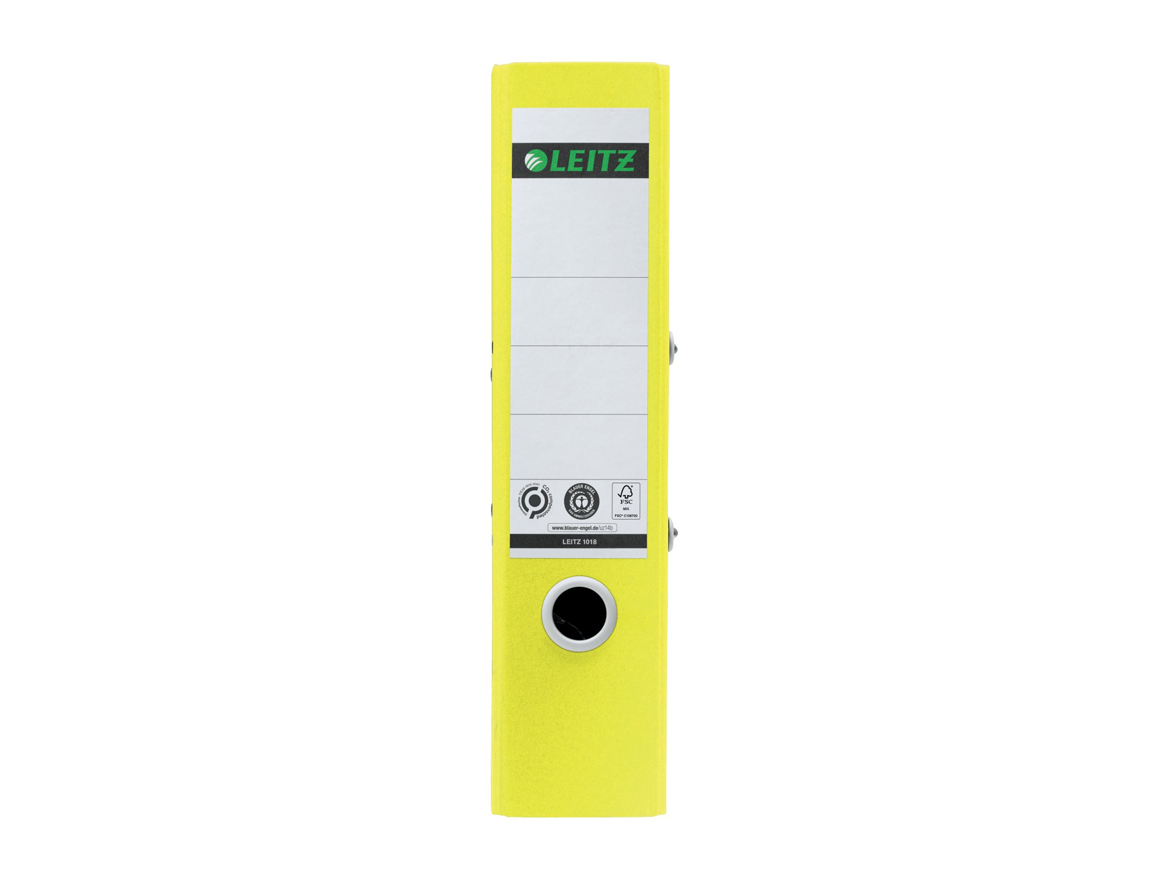 1 Classeurs à levier 180° LEITZ Recyclé A4 - Dos 8 cm - Jaune