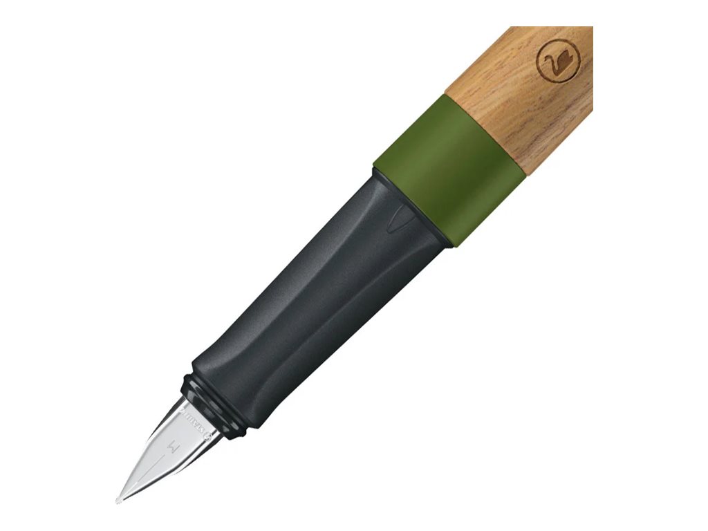 1 Stylo plume en bois Stabilo -  bleu