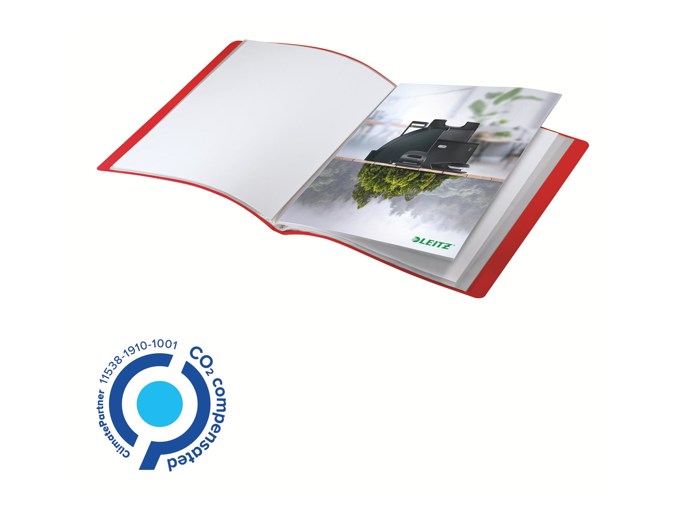 1 Protège-documents A4 PP recyclé 40 pochettes - Rouge