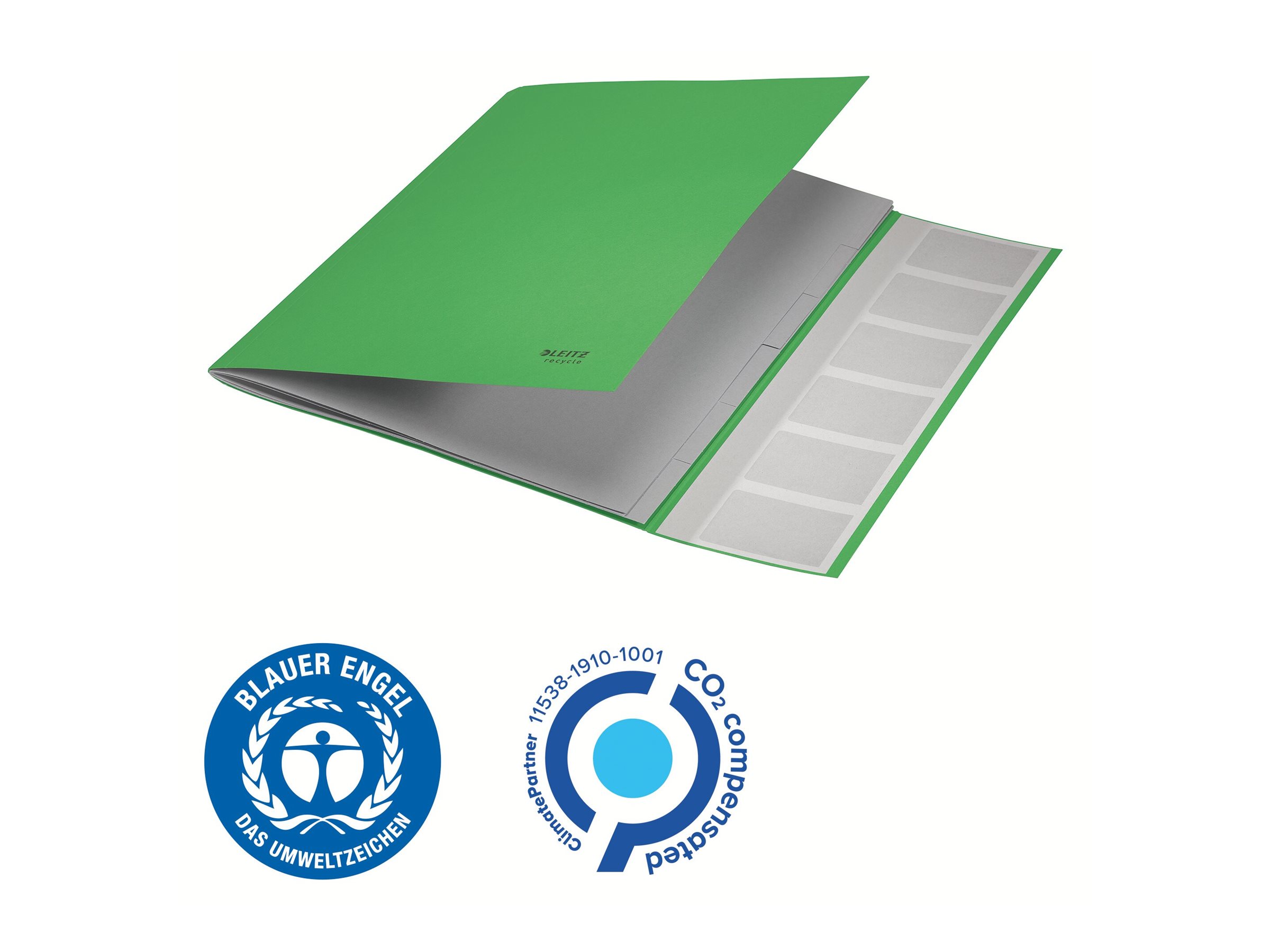 1 Trieur avec élastiques LEITZ 6 touches- 100% recyclé - Vert