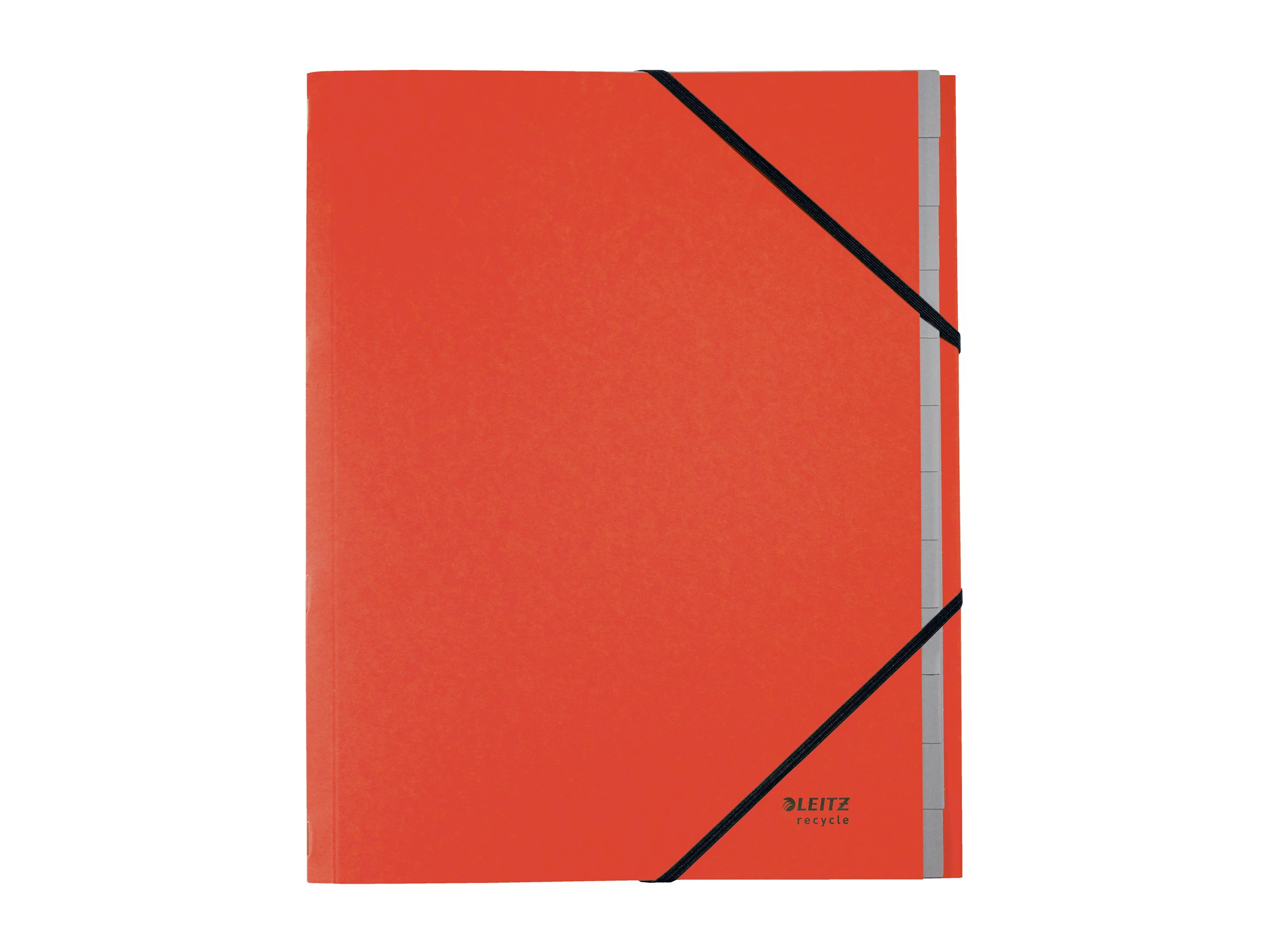 1 Trieur avec élastiques LEITZ 12 touches - 100% recyclé - Rouge
