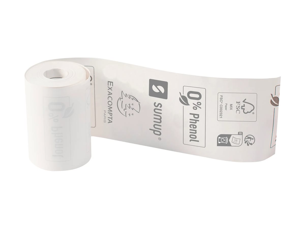 1 Lot de 20 bobines thermiques 57x30mm - 9m - SumUp - 55g/m2