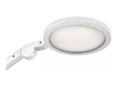 1 Lampe de bureau LED Giant silva blanc avec socle bois