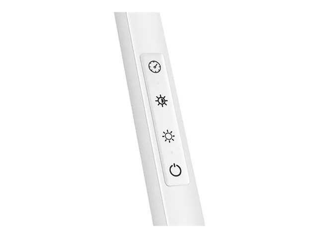 1 Lampe de bureau LED Giant silva blanc avec socle bois