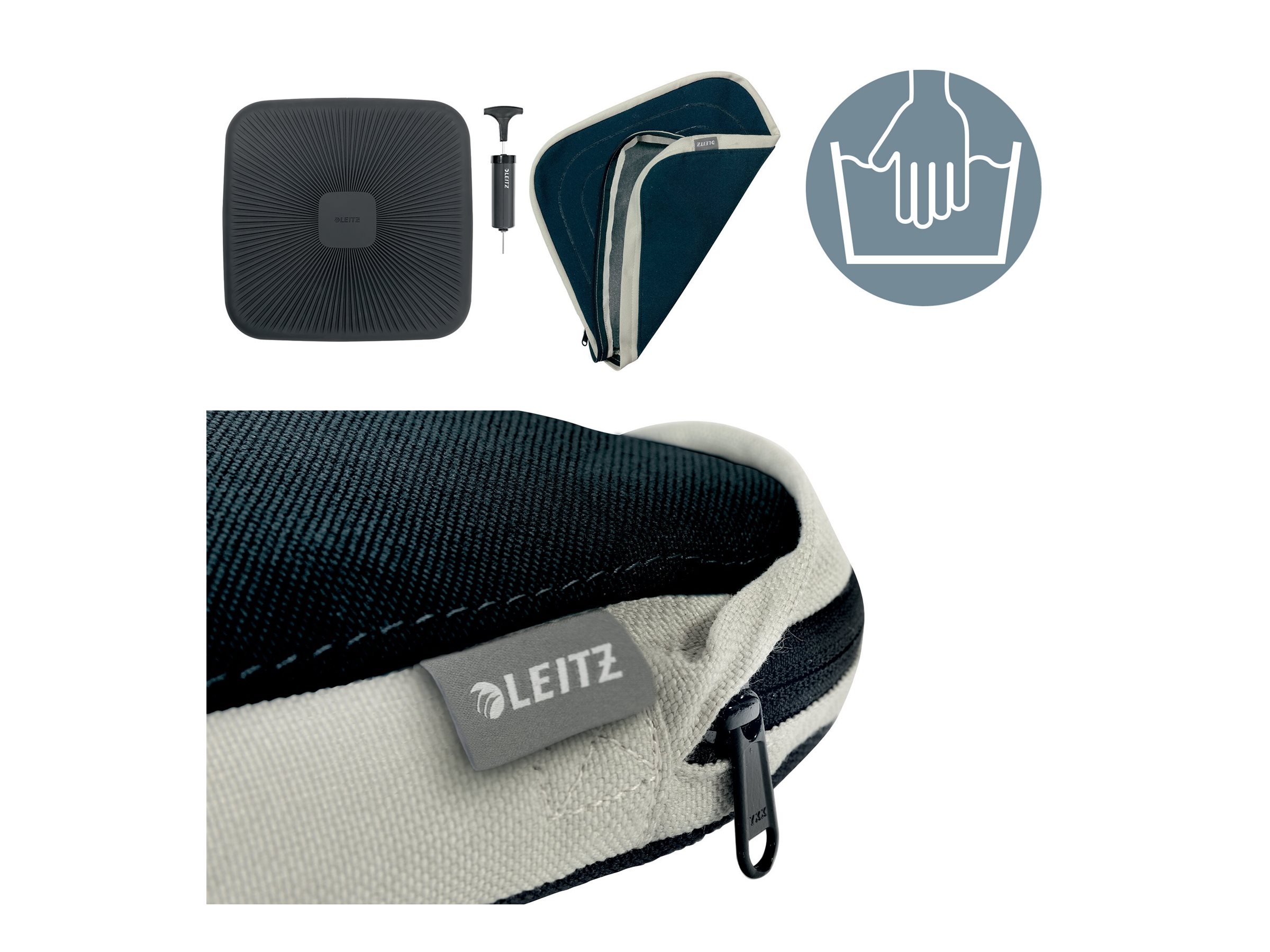 1 Coussin d¿assise ergonomique - Gris foncé