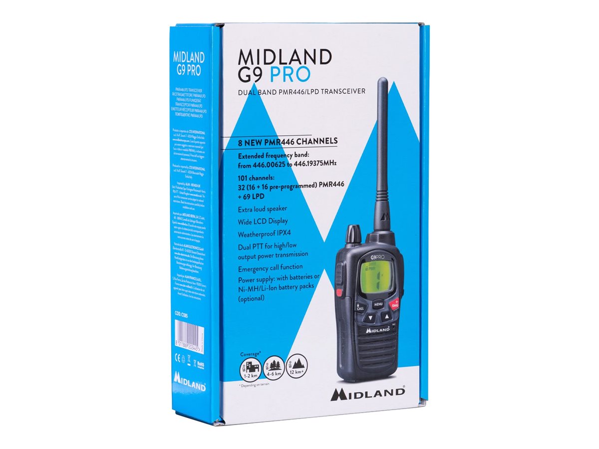 1 Talkie-Walkie PMR446 G9 Pro