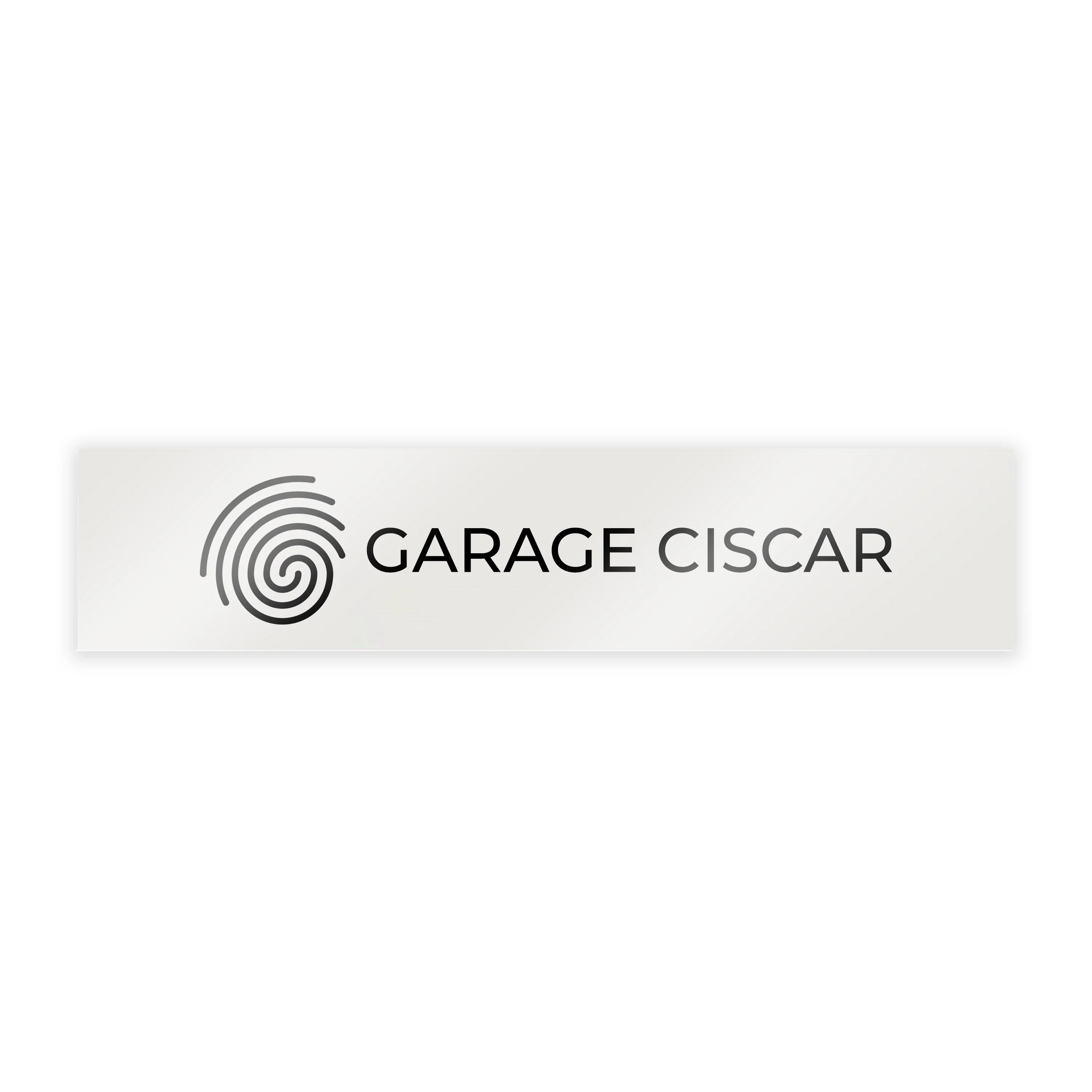 CACHE PLAQUE A PERSONNALISER - PVC + CROCHETS - 52x11cm VENDU EN LOTS