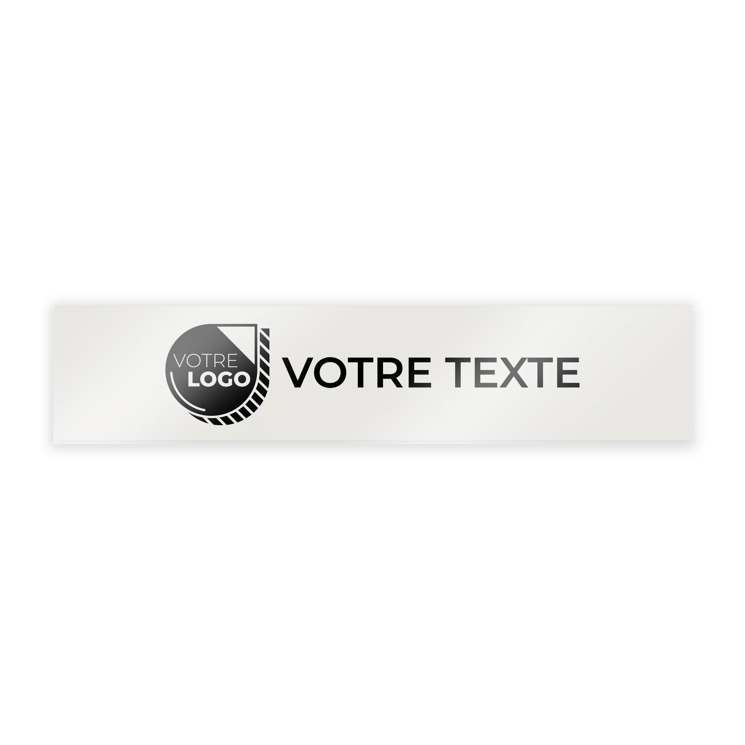 CACHE PLAQUE A PERSONNALISER - PVC + CROCHETS - 52x11cm VENDU EN LOTS