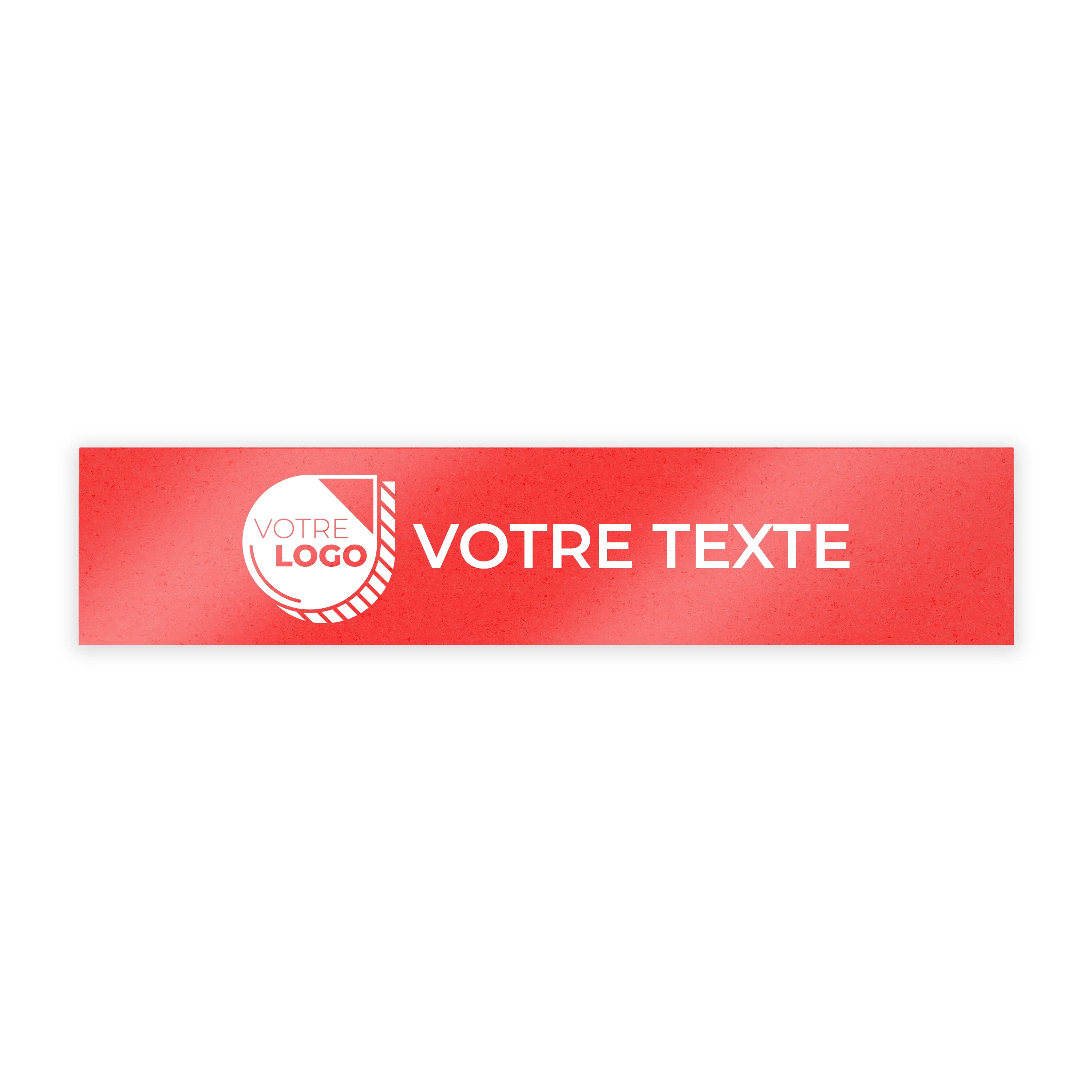 CACHE PLAQUE A PERSONNALISER - PVC + CROCHETS - 52x11cm VENDU EN LOTS