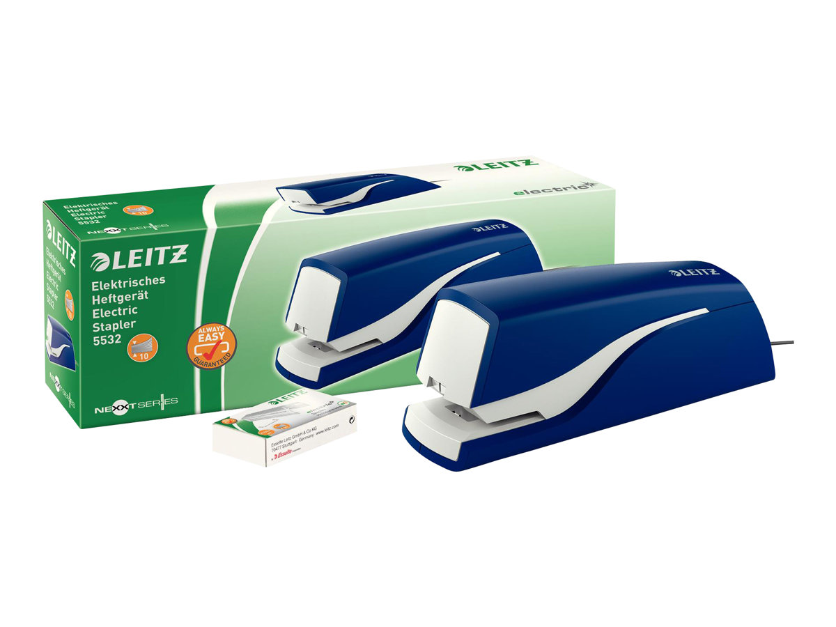 1 Agrafeuse électrique Leitz NeXXt bleue foncé