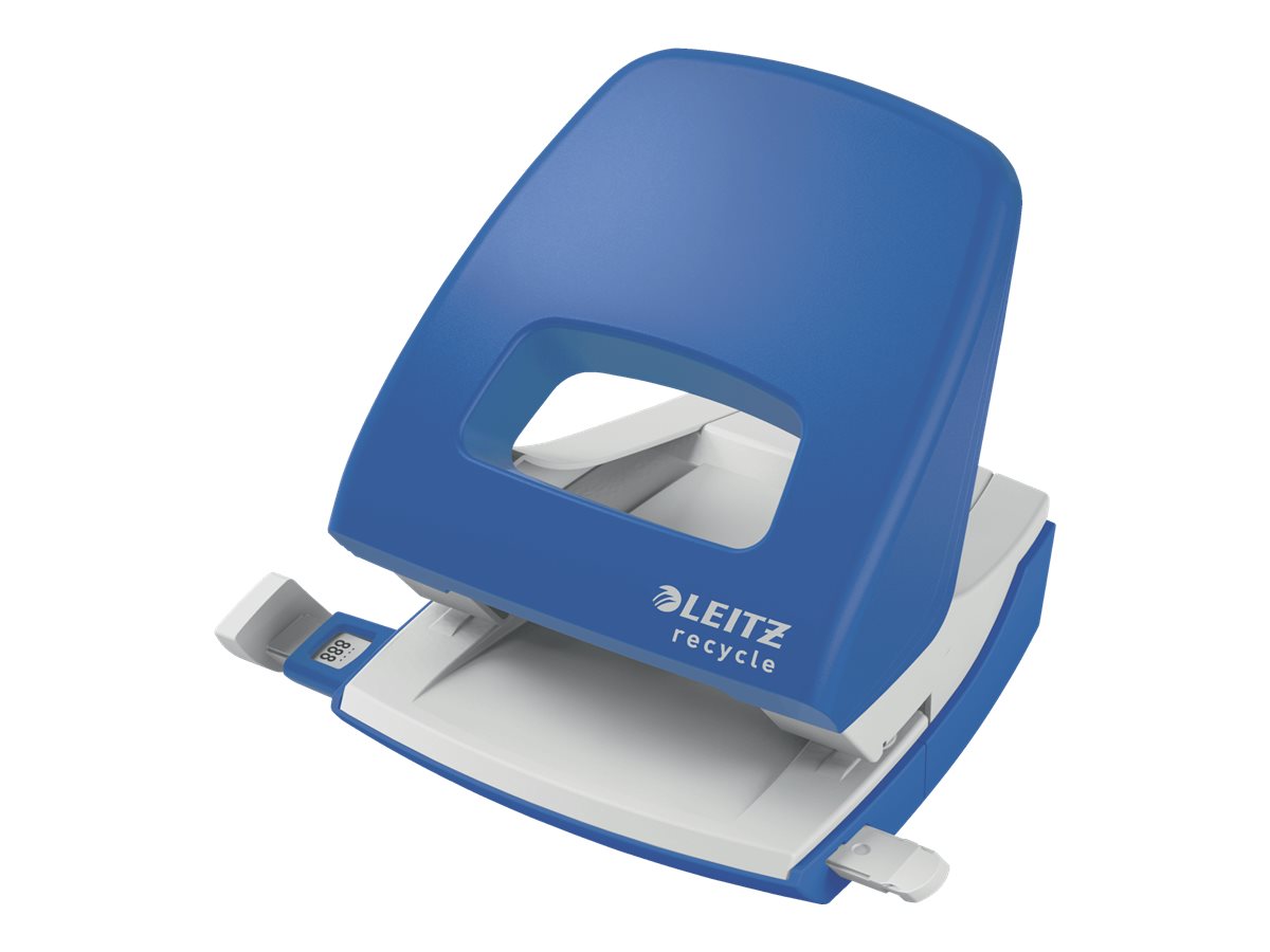1 Perforateur Leitz Recycle 2 trous, 30 feuilles - bleu