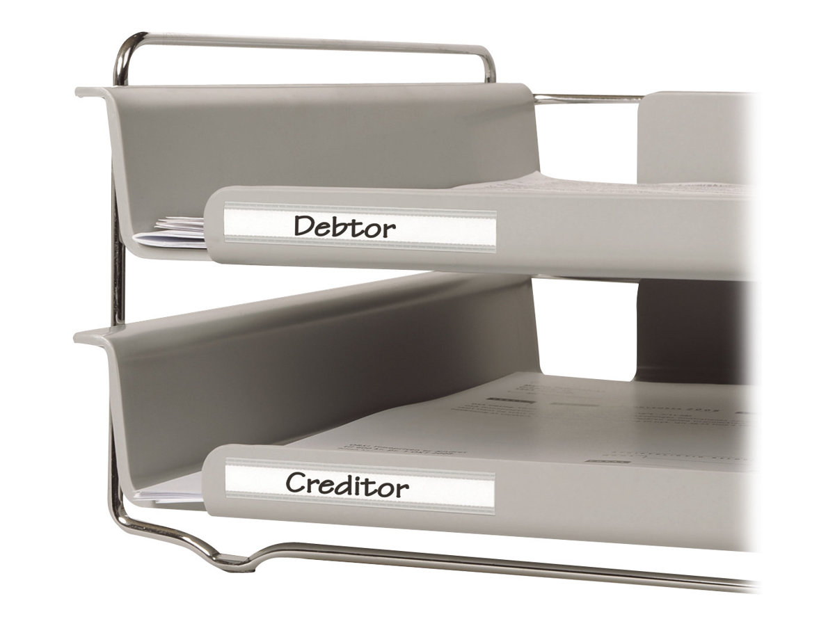 1 Boite de 10 portes étiquettes adhésives