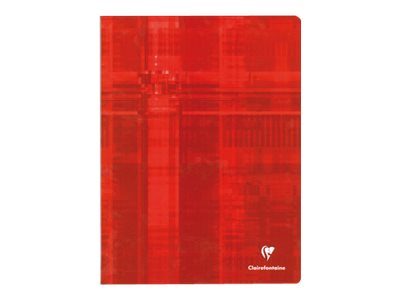 1 Cahier piqué 24x32 cm 96 pages grands carreaux - couleur aléatoire