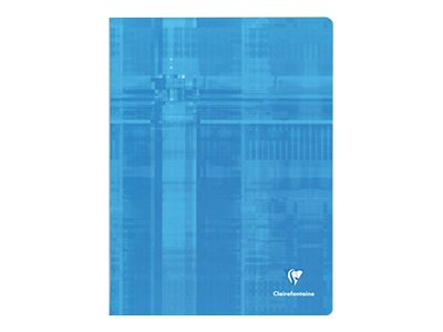 1 Cahier piqué 24x32 cm 96 pages petits carreaux -  couleur aléatoire