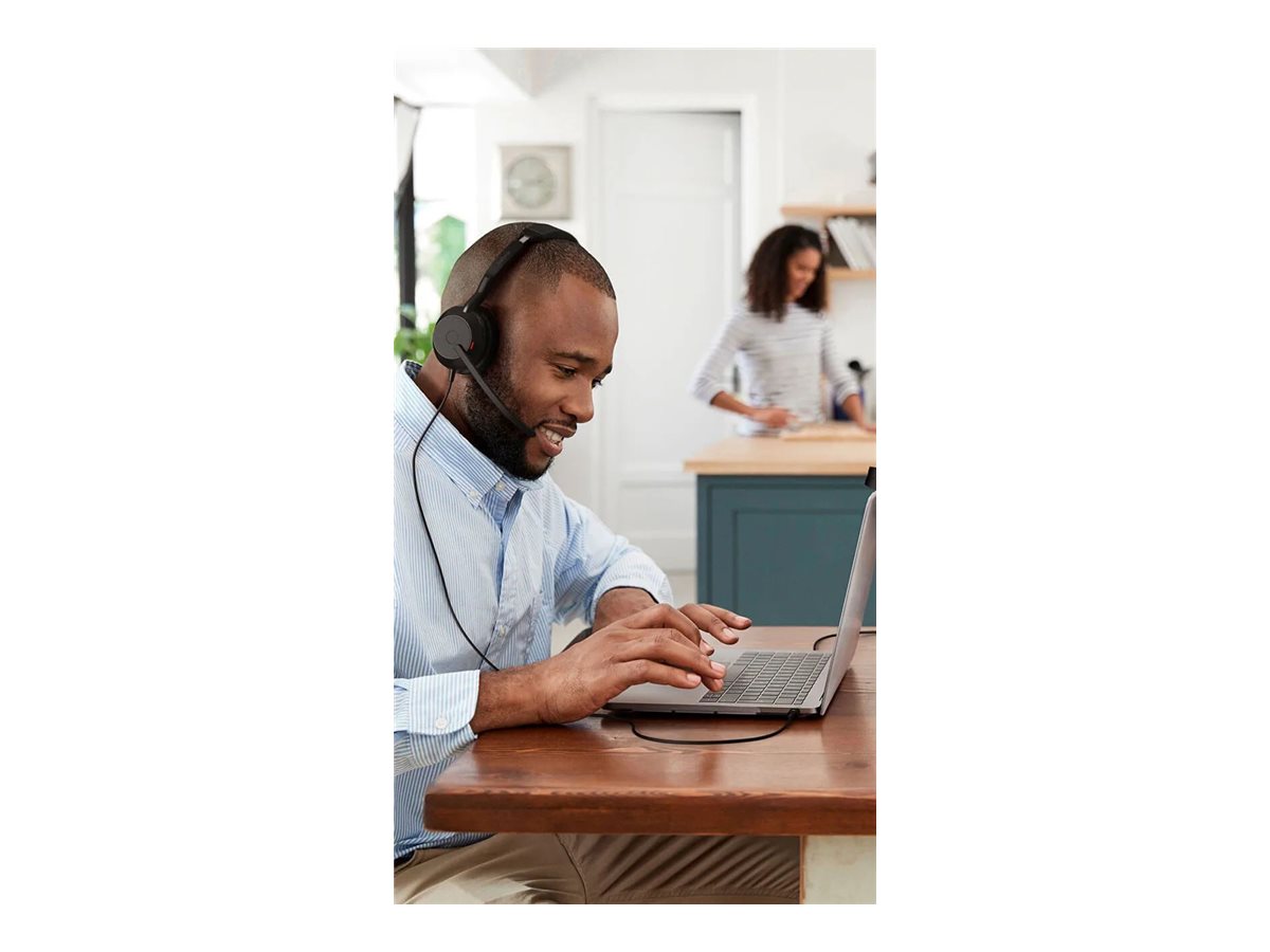 1 Casque téléphonique filaire/bluetooth Evolve2 50 Duo MS  USB-C JABRA