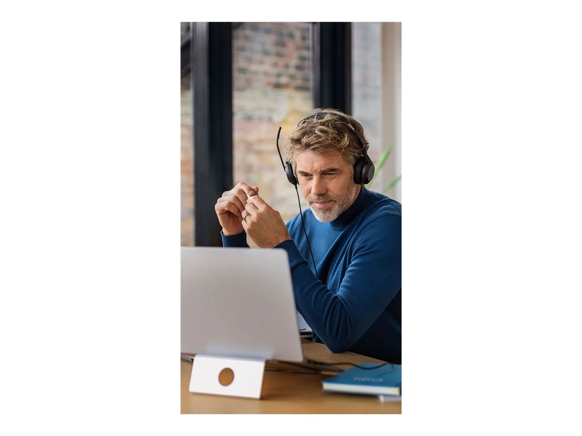 1 Casque téléphonique filaire/bluetooth Evolve2 50 Duo MS  USB-C JABRA