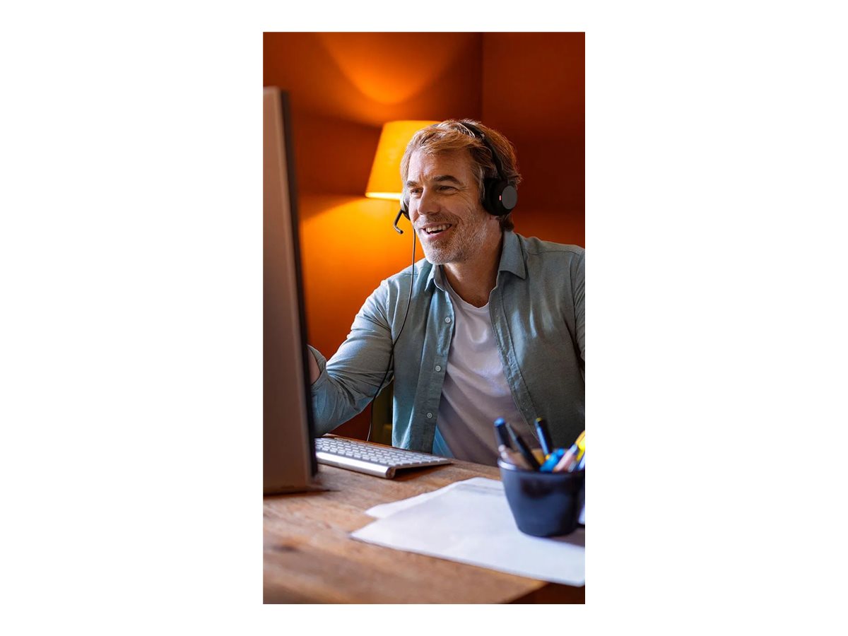 1 Casque téléphonique filaire/bluetooth Evolve2 50 Duo MS  USB-C JABRA