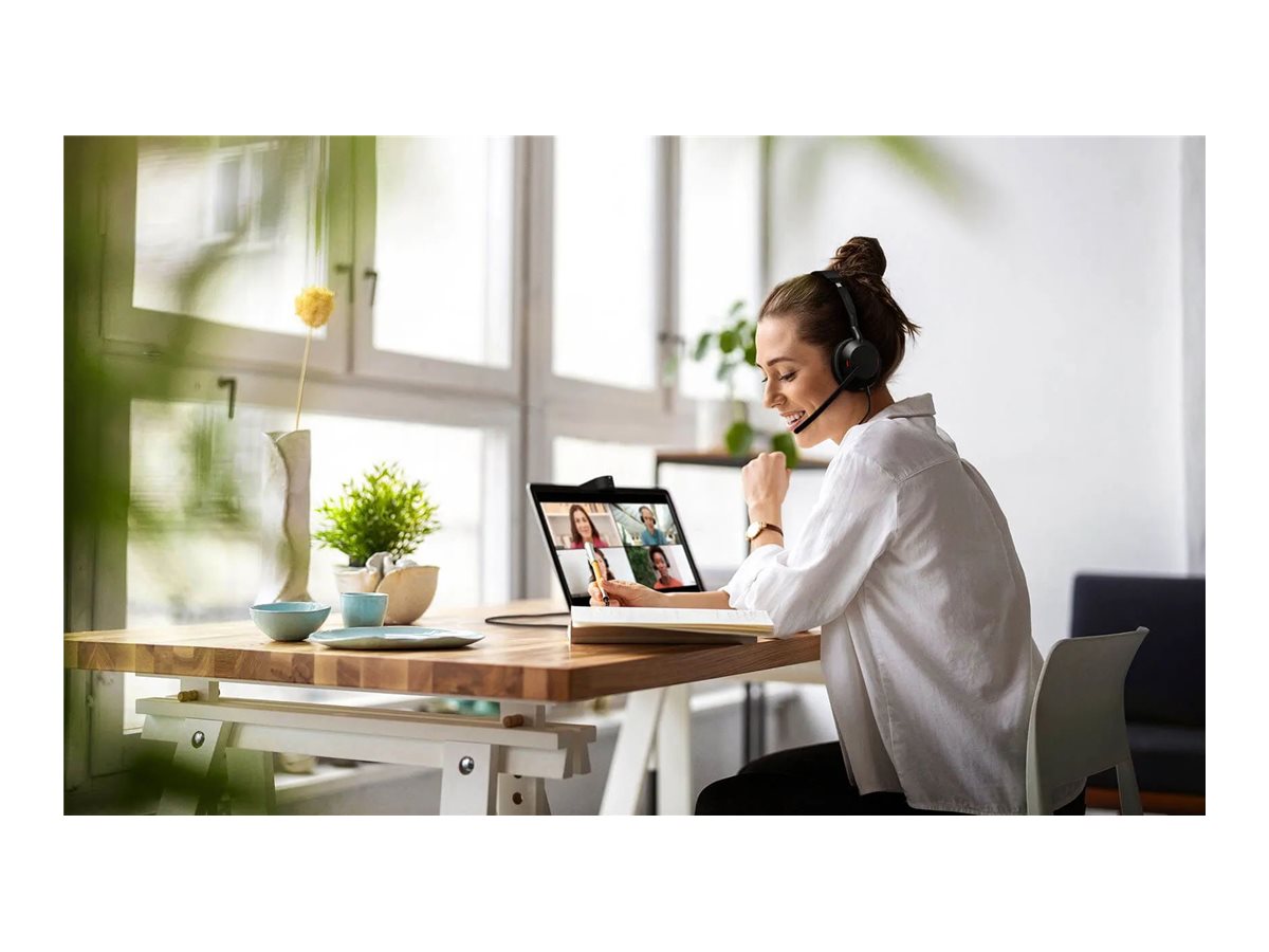 1 Casque téléphonique filaire/bluetooth Evolve2 50 Duo MS  USB-C JABRA